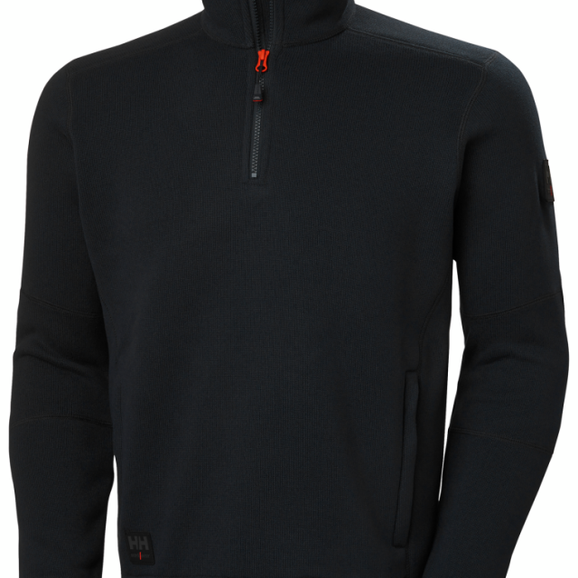 FLEECE HELLY HANSEN KENSINGTON STICKAD, SVART XL