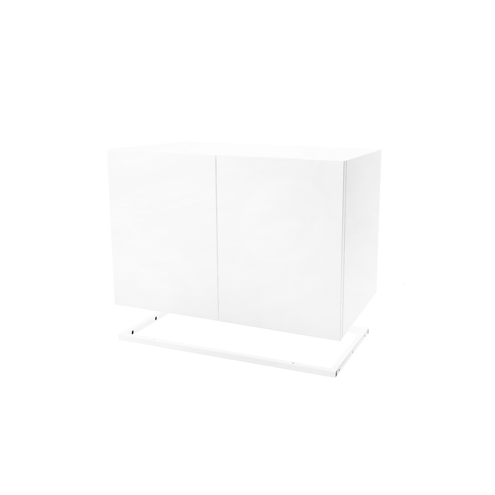 Molto 560 skåpmodul, vit, inkl. vit metallram