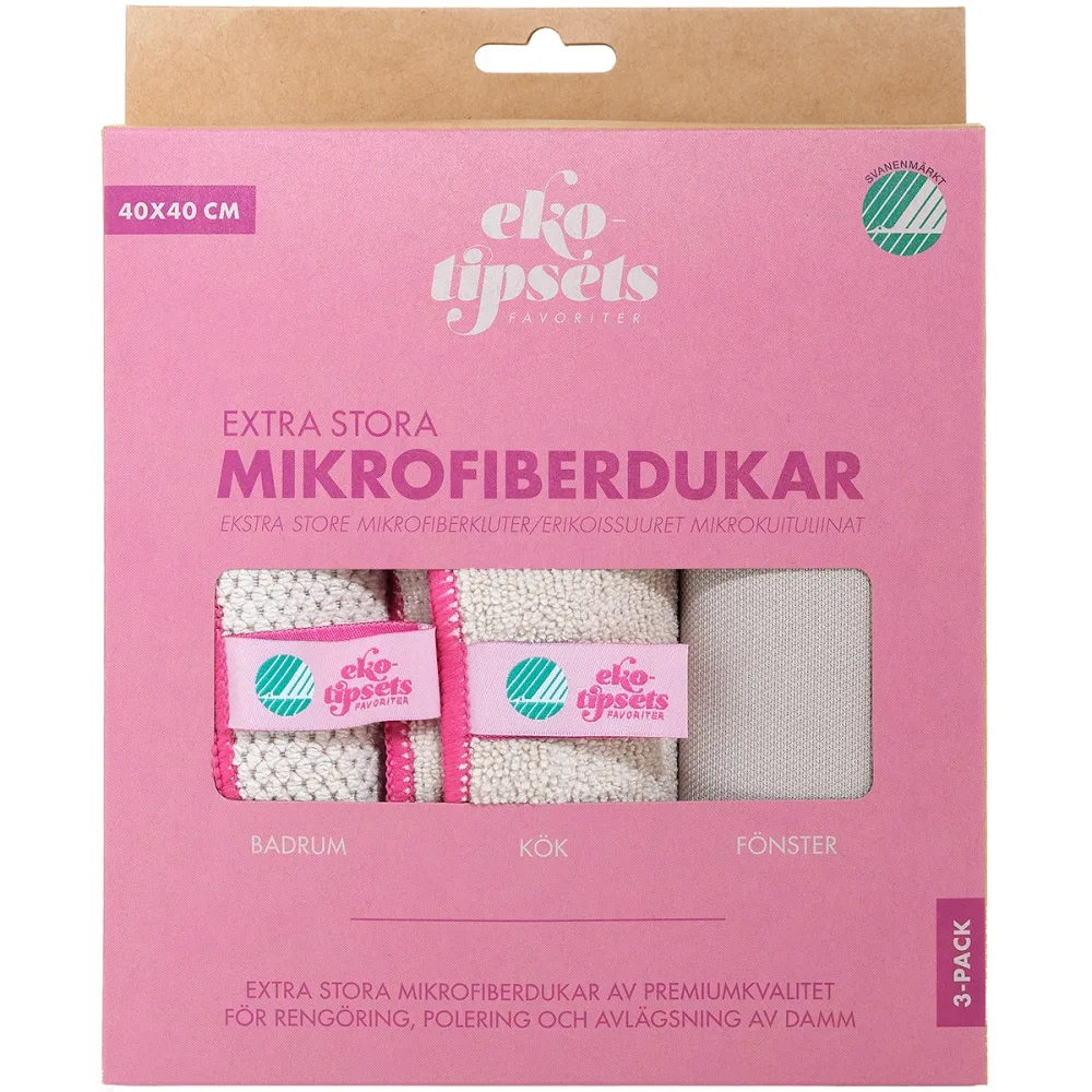 Microfiberduk Extra Stora 40x40cm, 3st - Bild 2