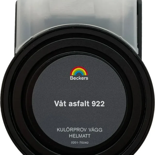 Beckers Kulörprov Helmatt 55ml Våt asfalt 922 0,055 L Våt asfalt 922