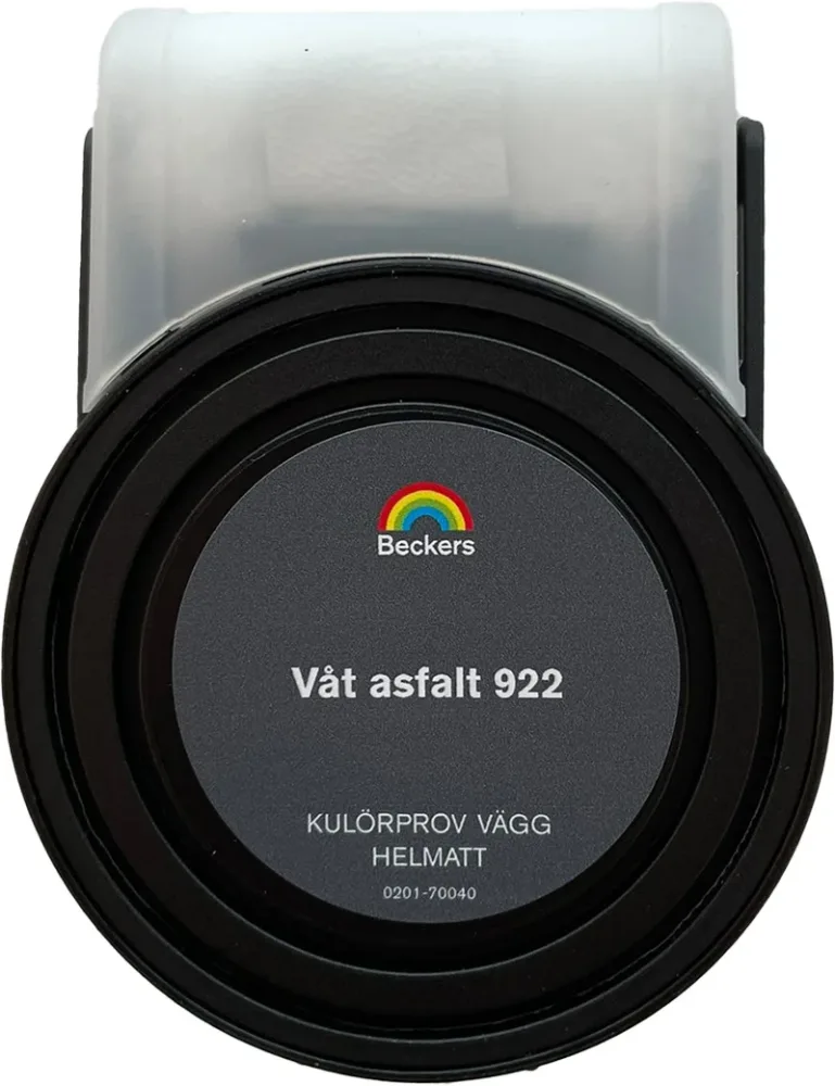 Beckers Kulörprov Helmatt 55ml Våt asfalt 922 0,055 L Våt asfalt 922