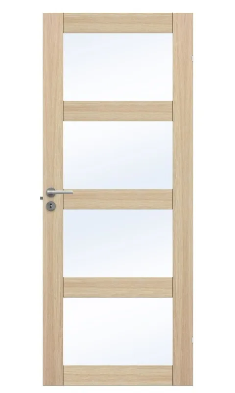 Swedoor Unique GW 04L Innerdörr vitpigmenterad ek 725x2040 mm - Bild 2