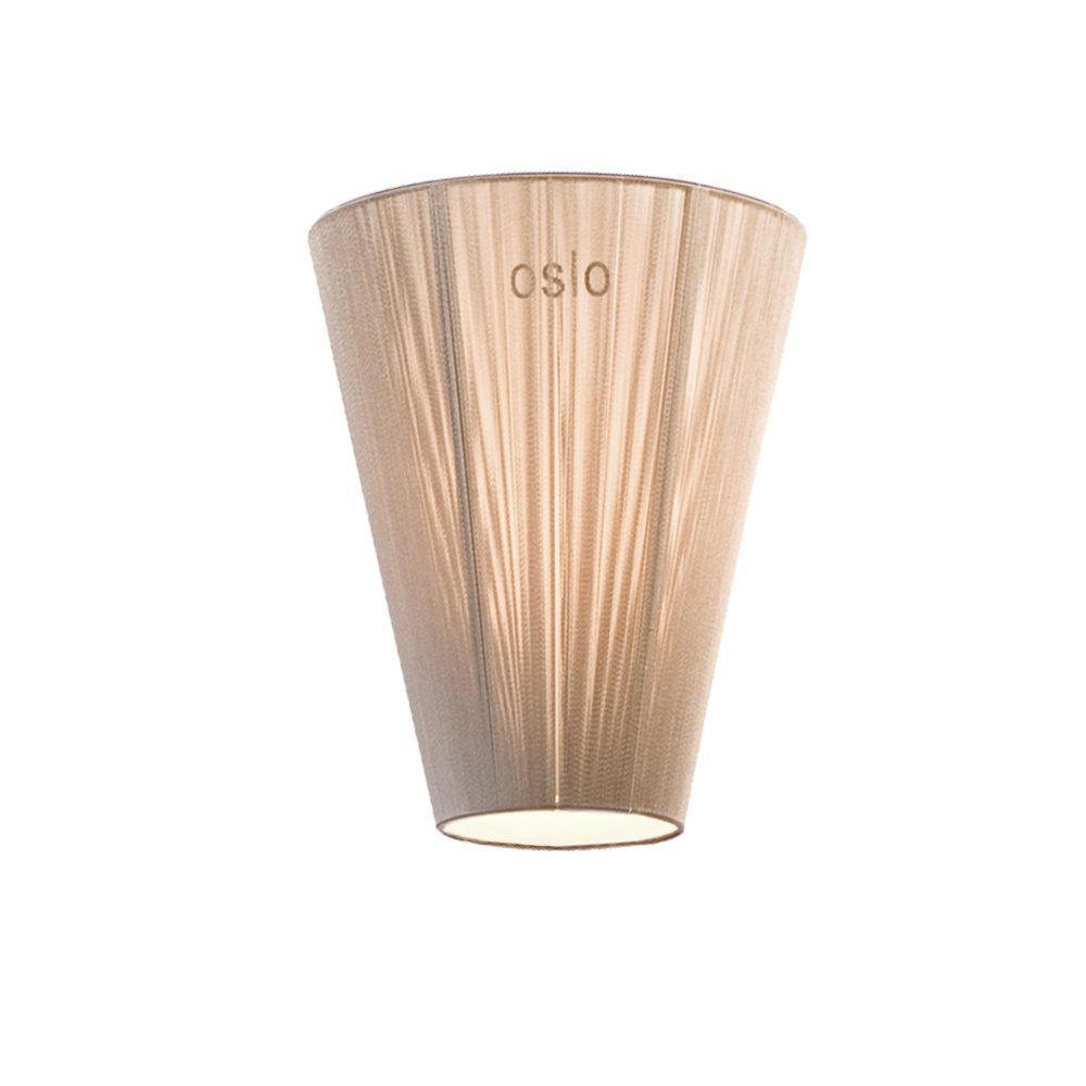 Oslo Wood golvlampa skärm, Beige