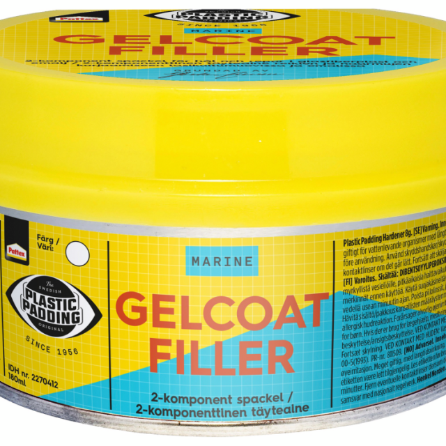 SPACKEL plasticpadding GELCOAT FILLER PP180ML, PLASTIC PADDING