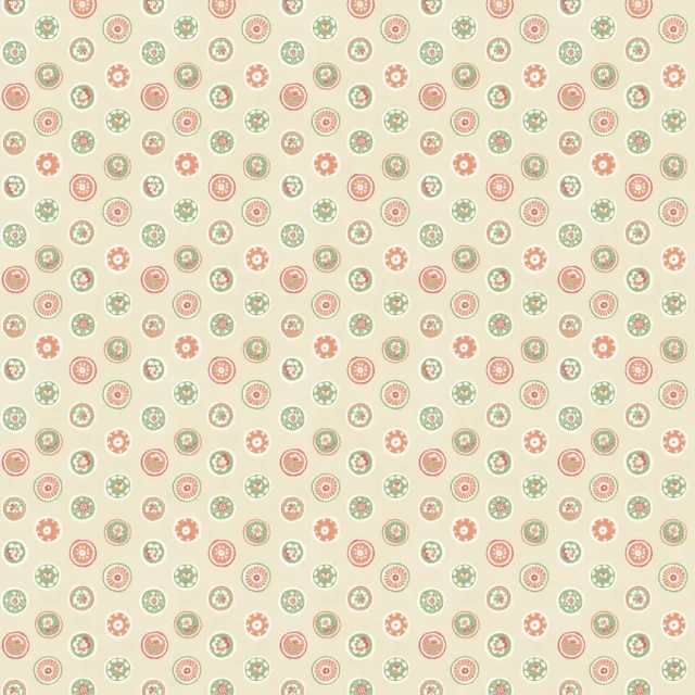 Court Buttons Pink/Green