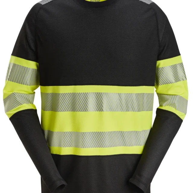 Snickers Workwear 2430 T-shirt varsel, svart/gul L