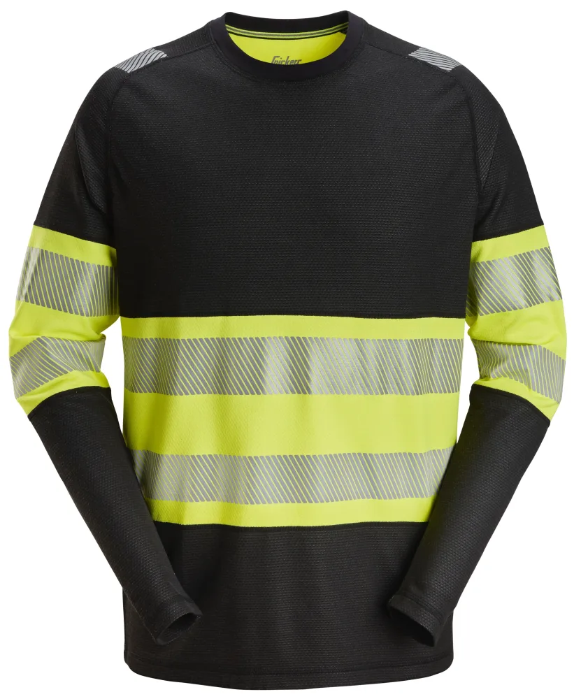 Snickers Workwear 2430 T-shirt varsel, svart/gul L