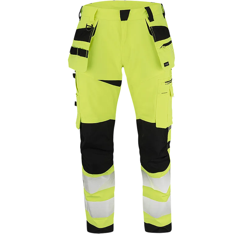 Texstar FP53120991170 Arbetsbyxa Hi-Vis gul/svart Hi-Vis gul/svart - Bild 2