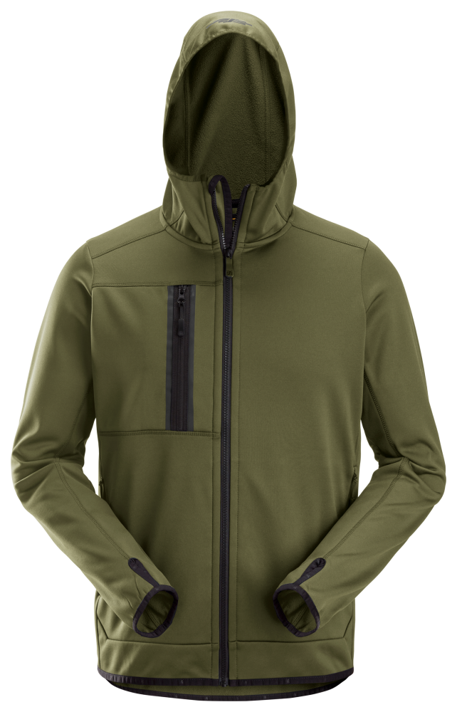 HUVTRÖJA SNICKERS WORKWEAR FLEECE DAM KHAKIGRÖN, L