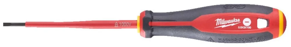 Milwaukee Tri-Lobe VDE Skruvmejsel 3-sidigt antirullhandtag SL 0,4 x 2,5 x 75 mm - Bild 2