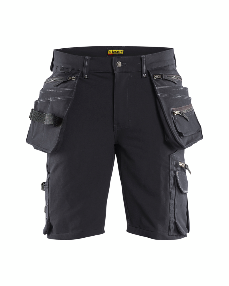 HANTVERKSSHORTS 1988 4VÄG C52 STRETCH X1900 MÖRKGRÅ/BLÅ