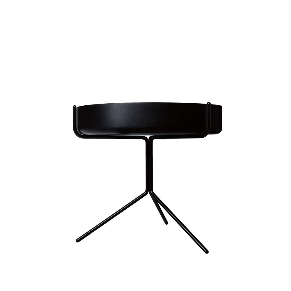 Drum bord, Svartlaserad-h.36cm-svart stativ