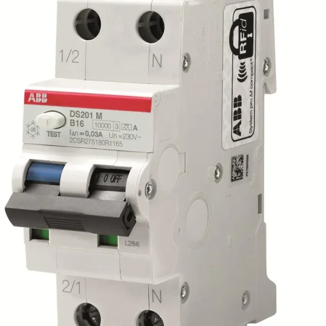 ABB 2CSR275180R1254 Personskyddsautomat 10kA, C-karakteristik, typ A DS201M C25 A30