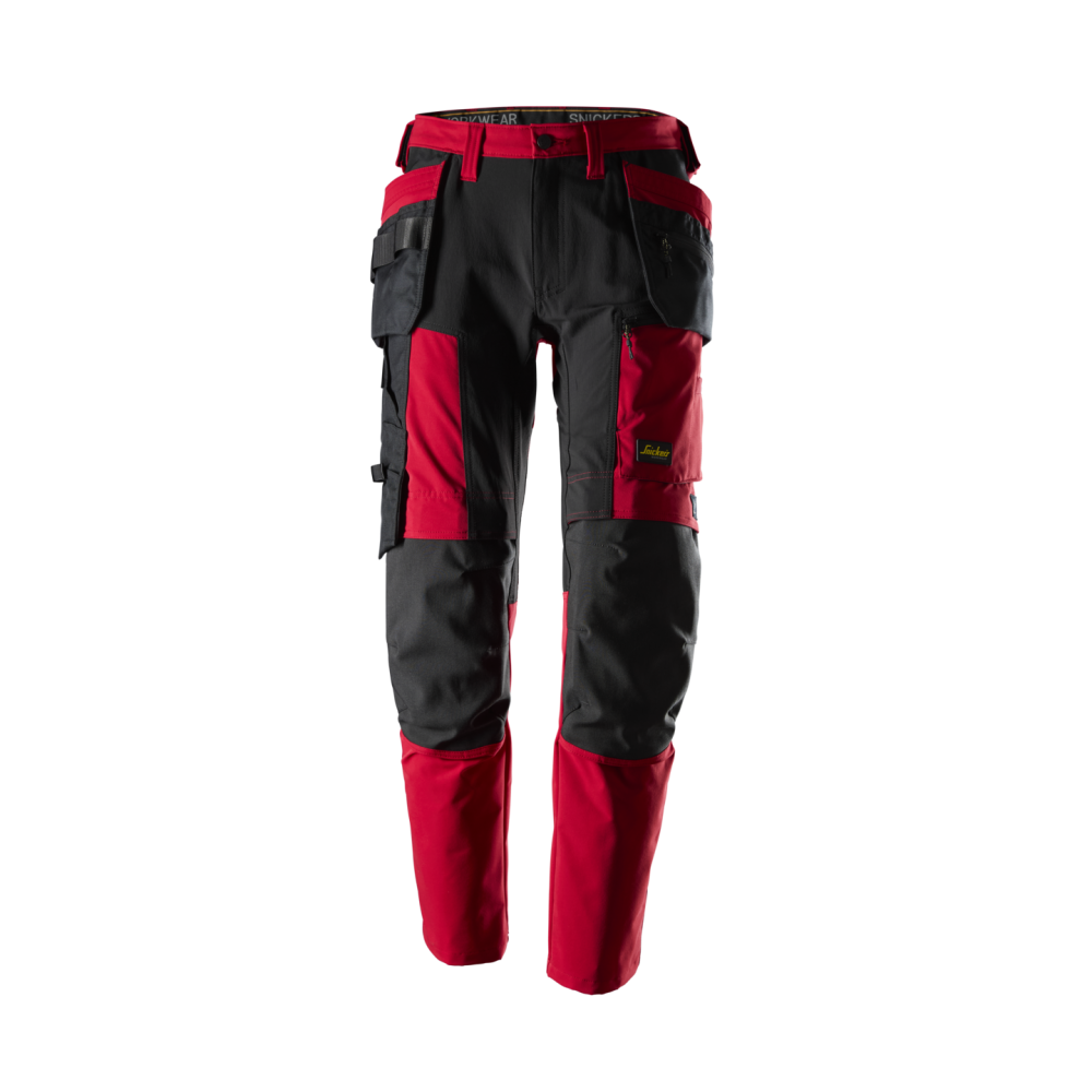 ARBETSBYXA STRETCH AW HF CHILI/SVART STL 148