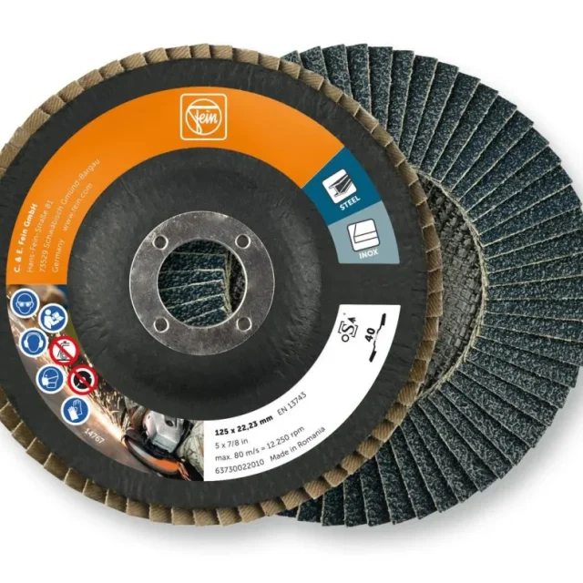 Fein 38199119 Lamellslipskiva Ø125 mm, 10-pack Kornstorlek 40
