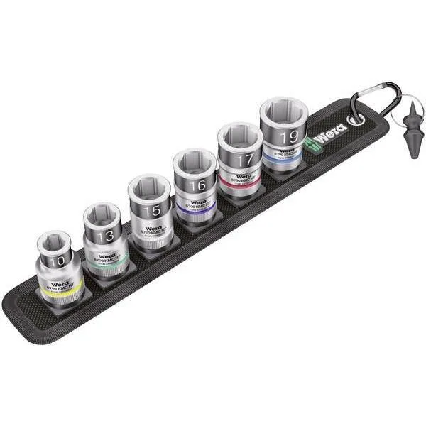 Wera Zyklop C 1 Hylssats med hållarfunktion, 1/2"