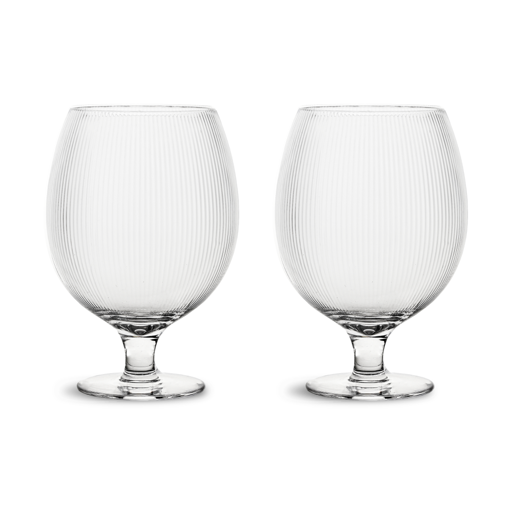 Sagaform Blanka ölglas 50 cl 2-pack, Klar