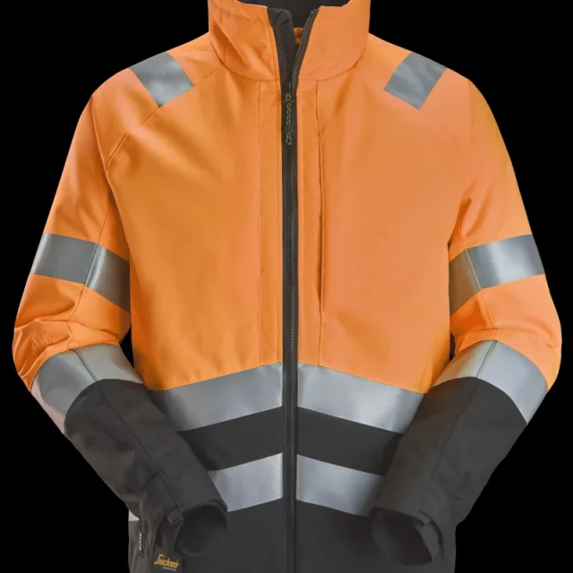 Snickers Workwear 1153-5504 Vinterjacka varsel, orange/svart 3XL