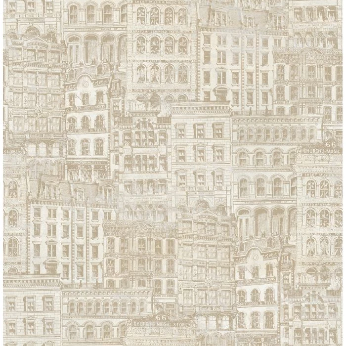 Rittenhouse Square Tl32107 Beige Tapet | Stuvbutiken