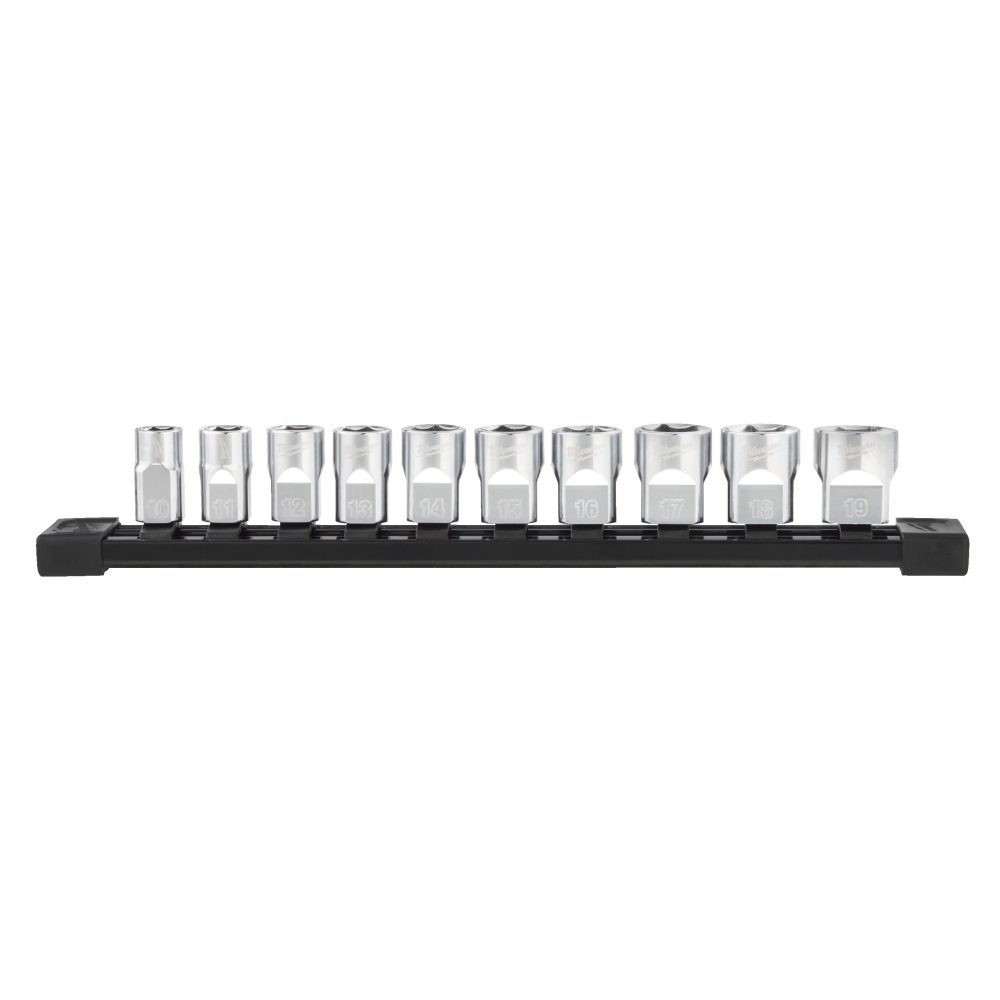 Kjøp Milwaukee Hylsesett 3/8", 10 deler