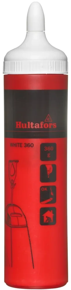 Hultafors WHITE 360 Snörslåkrita vit, 360 g