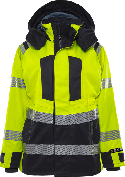 SKALJACKA FRISTADS 4526 ATHR FLAM DAM, VARSELGUL/MARINBLÅ STL M