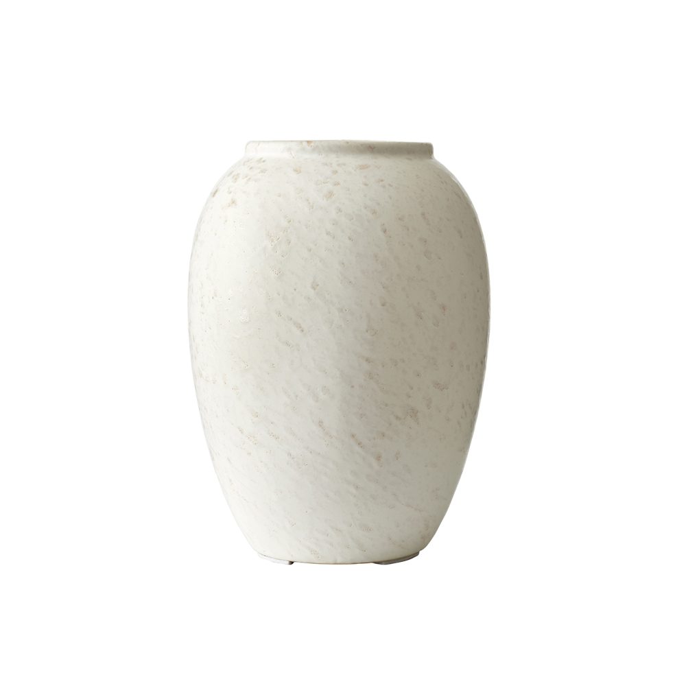 Bitz vas 20 cm, Matt gräddvit