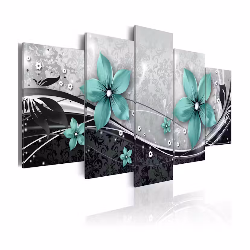 Tavla Arkiio Turquoise Flower Of Night 200x100 cm