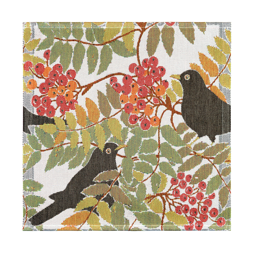 Koltrast tygservett 35x35 cm, Multi