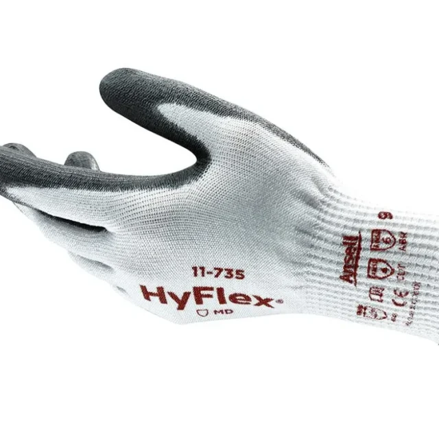 Ansell HyFlex 11-735 Handske Skärskydd, PU, Intercept/Nylon 7