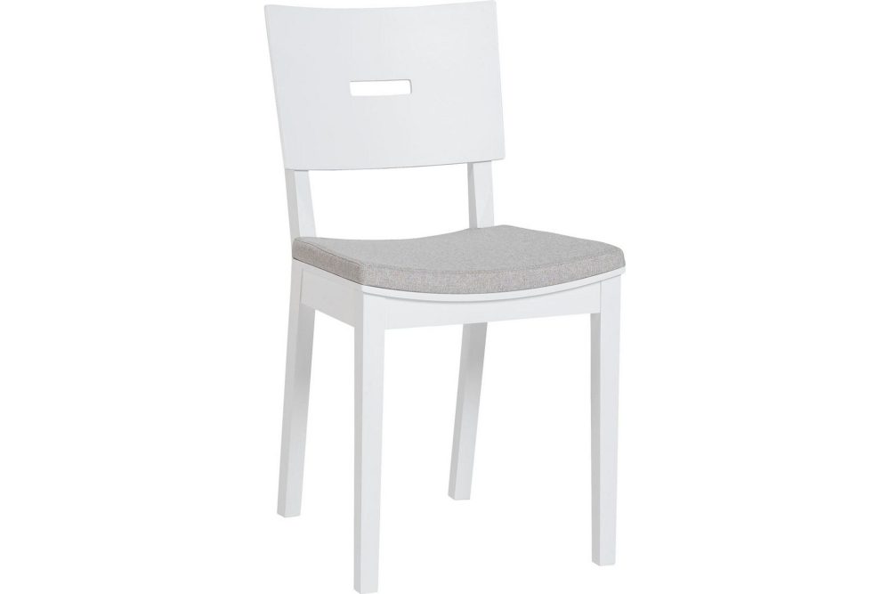 Simple Stol Vit/Grå