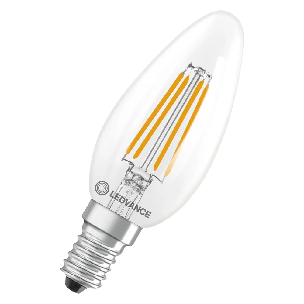 LEDVANCE Superior LED-lampa 2,5 W, 470 lm, 2700 K, E14, dimbar Klart glas