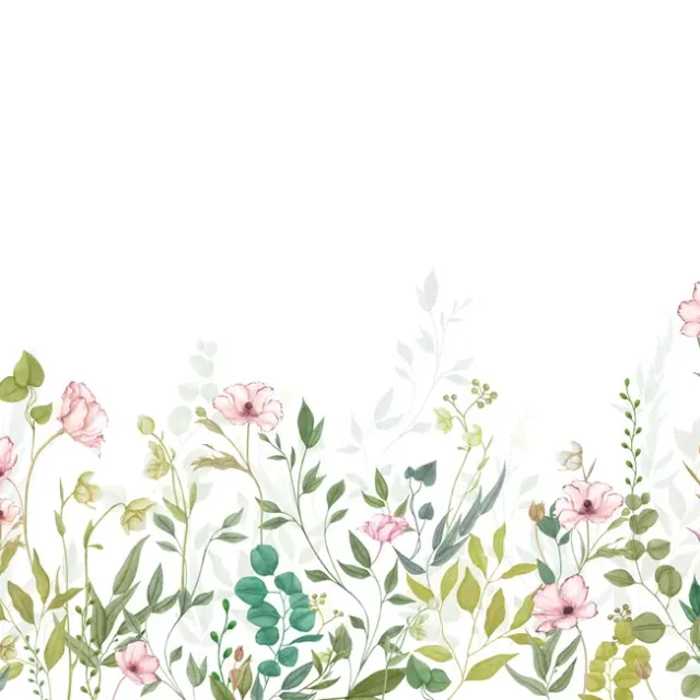 Casadeco - Eclosion Printaniere L Vert Feuillage 400X310