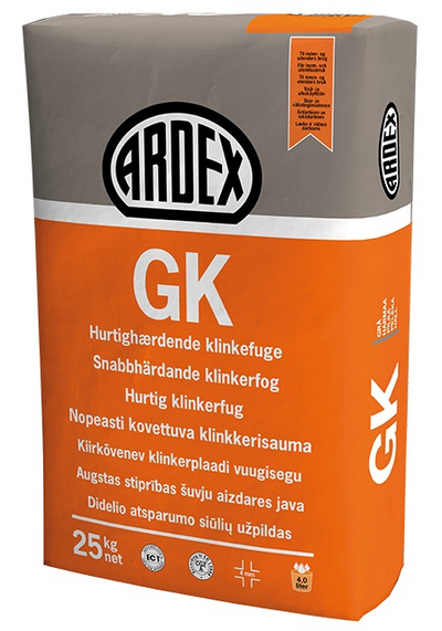 KLINKERFOG GK GRÅ 25KG LAGRINGSTID 12MÅN ARDEX