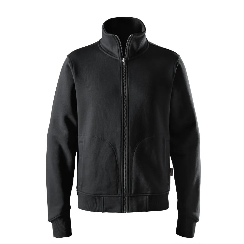 Snickers Workwear 2045 Sweatshirt svart, helzip, kraftig Svart