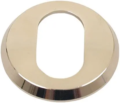 ASSA 412707800002 Cylinderring 24 mm, oval, förnicklad