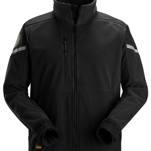 FLEECEJACKA SNICKERS WORKWEAR WINDBLOCKER SVART, STL S