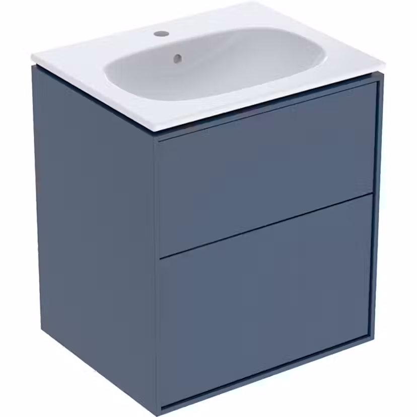 Tvättställsskåp Ifö Sense Art Smal Design 60 med 2 Lådor Midnattsblå