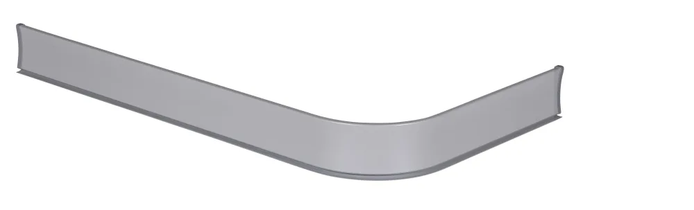 Leijma 8204 Duschsarg vinkel, silver, 93x170 cm Vänster