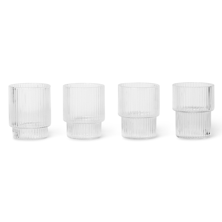 Ripple glas small 6 cl 4-pack, Klar