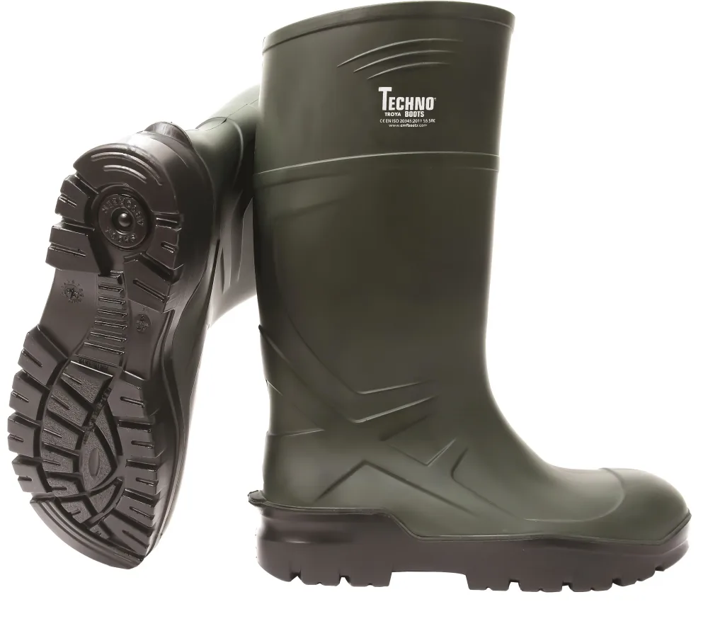 Techno Boots 04 Gummistövel grön, PU 45