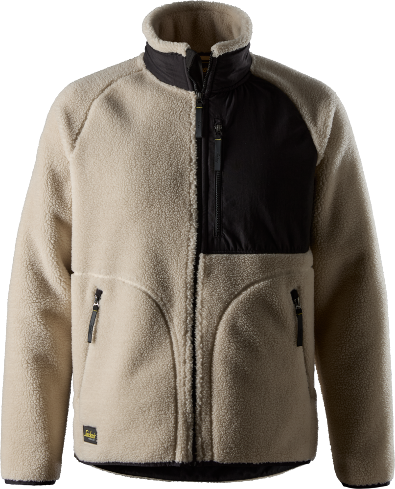 FLEECEJACKA POLARTEC AW SAND/SVART STL XL