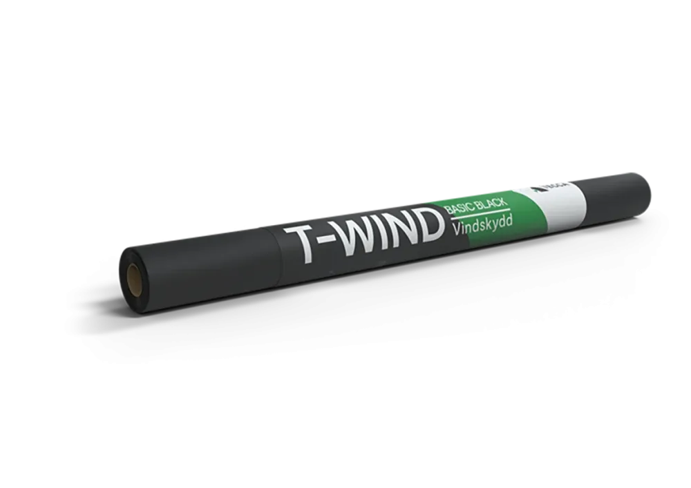 TECCA T-Wind Basic Black Vindskydd 1250 mm x 20 m