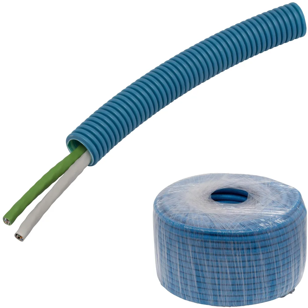 Pipelife Kat6/KTV PowerFlex Multimediakabel fördragen 2xUTP6+KTV0,8, 20 mm x 50 m - Bild 2