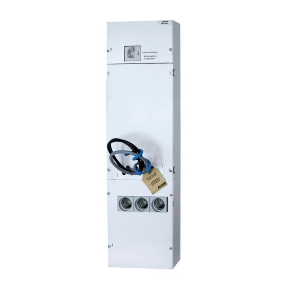 Mätartavla Med Brytare 3-Fas 63A Vit Eldon Installation