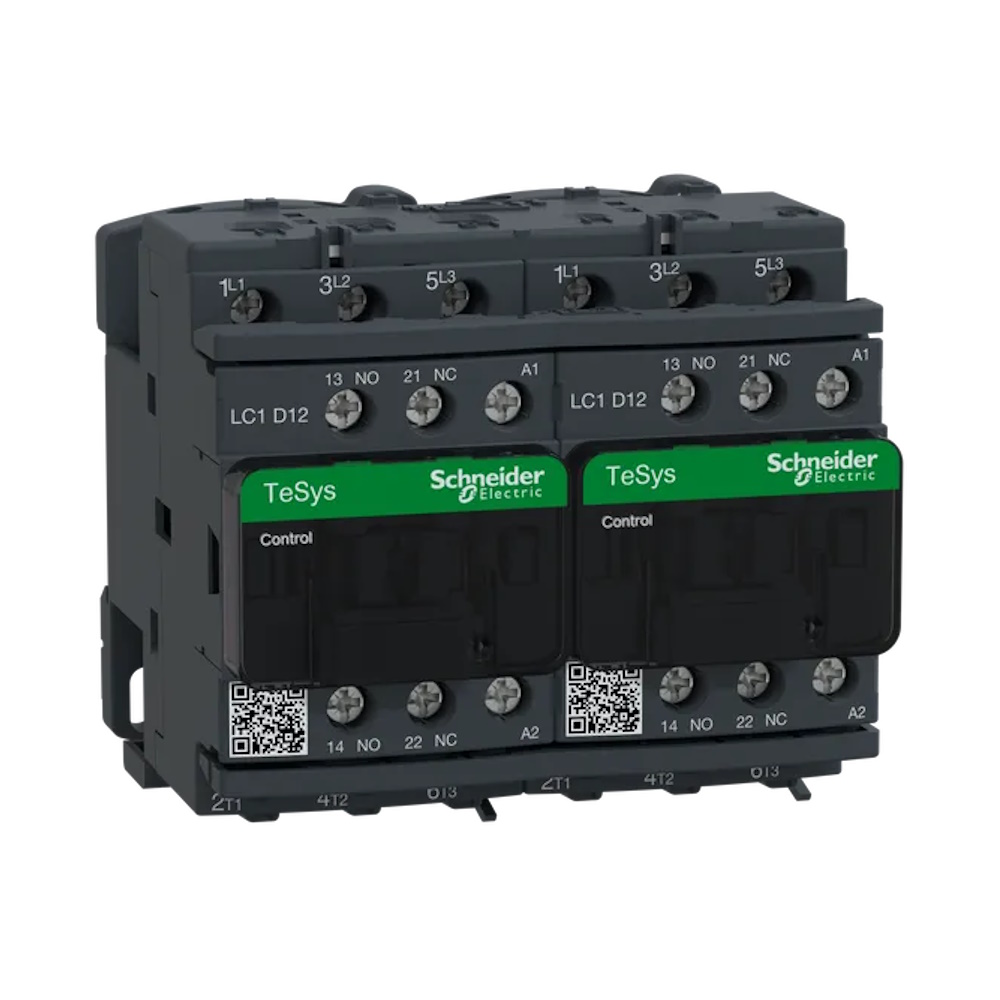 TeSys Deca Reverserande Kontaktor 3Poler AC-3 440V 12A 48VAC IP20 Spole Schneider Electric