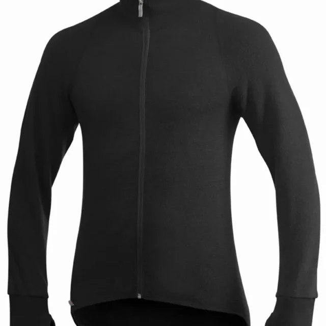 Woolpower Full zip jacket 400 Tröja svart M