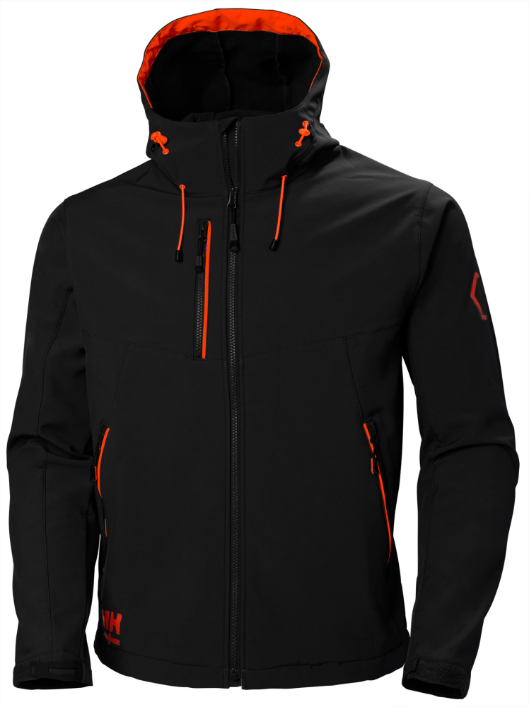 LUVJACKA HELLY HANSEN CHELSEA EVO SOFTSHELL, SVART L