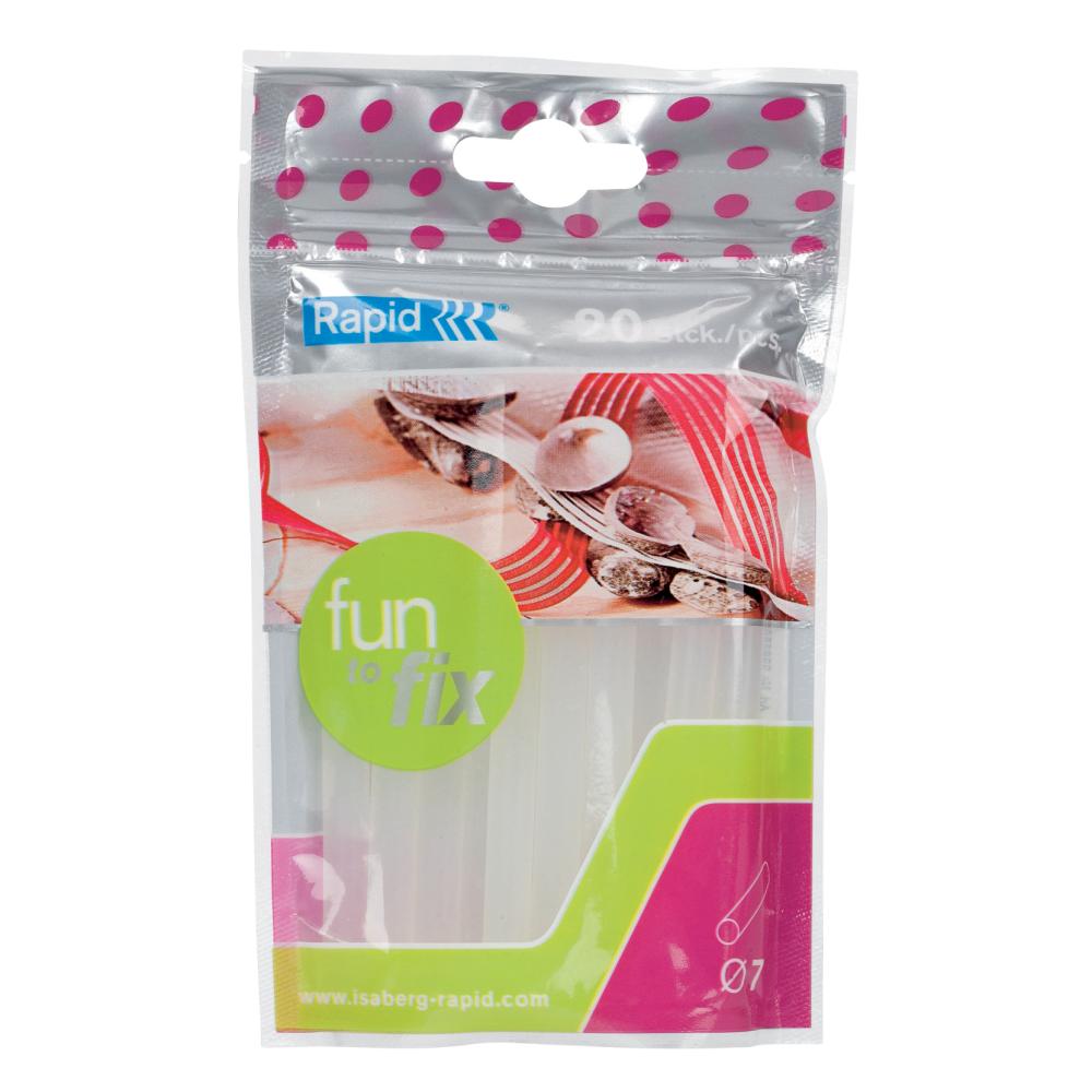Limstift Transp Fun To 7mm 20st Rapid