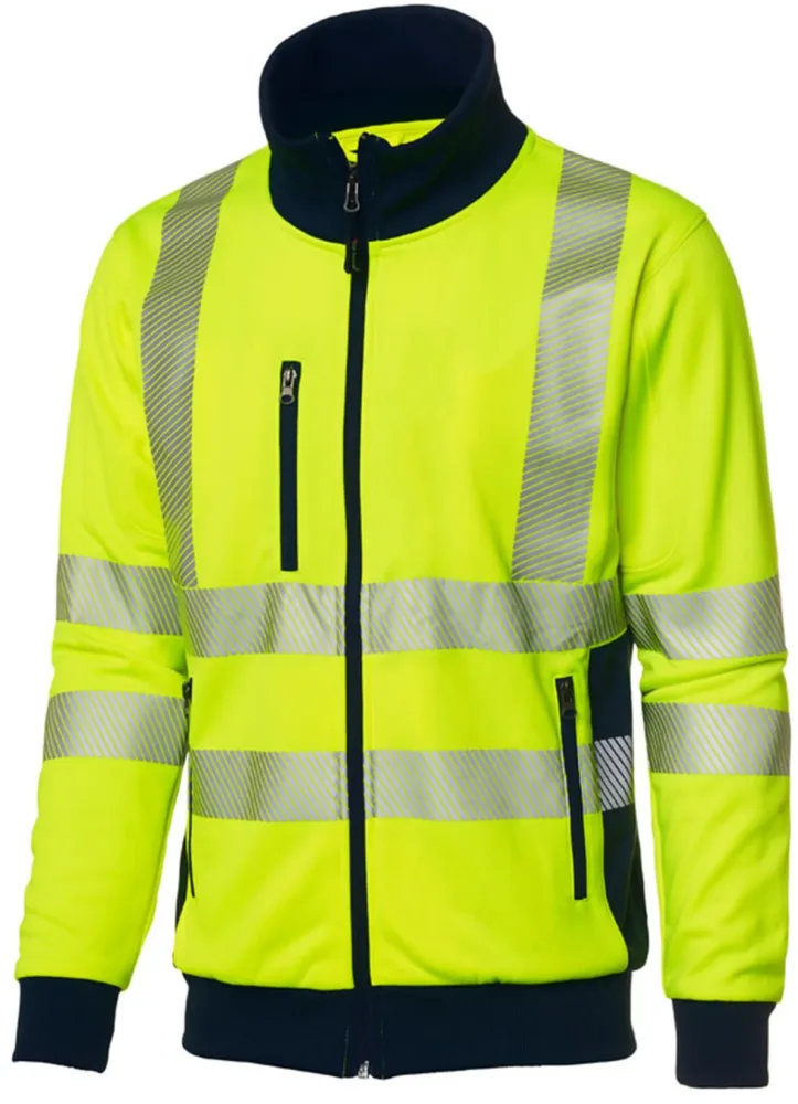 Top Swede 1529 Tröja varsel, gul, helzip XXL
